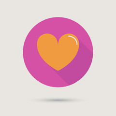 Heart Icon concept love relationship valentines day and wedding