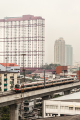 Fototapeta na wymiar Public transport in Bangkok city