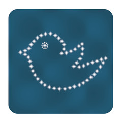 Trendy bird   web or internet icon  vector design element.