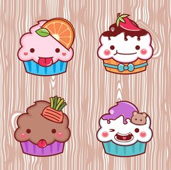 cartoon cupcake 24