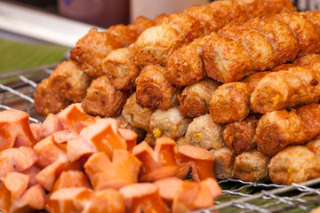 Yummy Fishball bar deep-fried