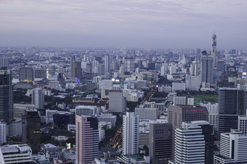 Bangkok city view at sunset