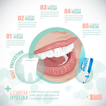 Tooth health infographics