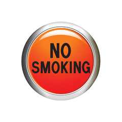 No smoking icon. Internet button. vector illustration