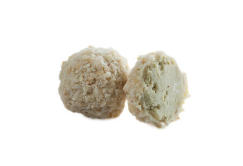 Candy with cream filling and wafer crumbs