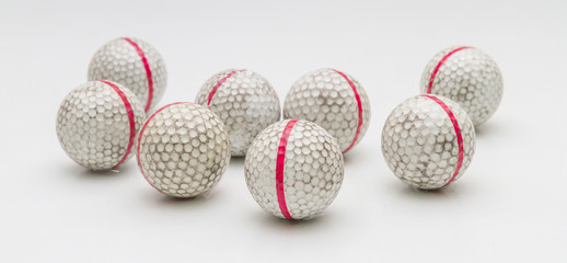 Old golf balls.