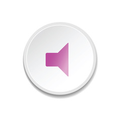 Media player buttons. speaker volume internet icon.