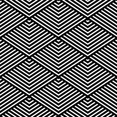 Fototapete Schwarz Weiß geometrisch modern Nahtlose geometrische Textur.