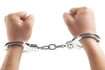 Person with handcuffed