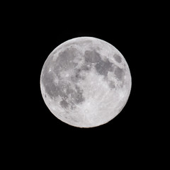 Closeup of full moon