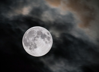 Naklejka na ściany i meble Closeup of full moon