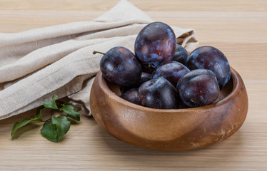 Ripe fresh plum