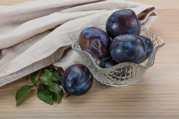 Ripe fresh plum