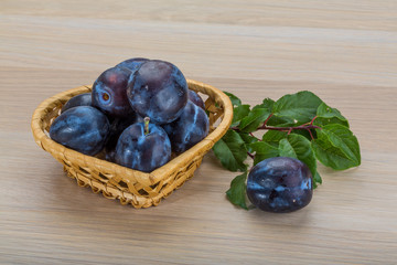 Fresh plums