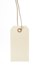 Leerer Anhänger aus Papier