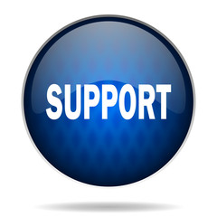 support internet blue icon
