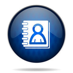 book internet blue icon