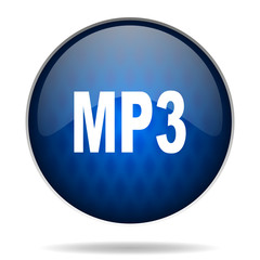 mp3 internet blue icon