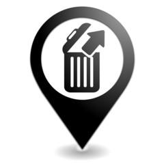 restaurer sur symbole localisation noir