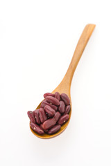 Red beans kidney isolated on white background