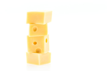 Cheese isolated on white