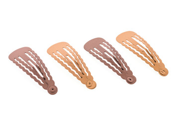 Hair clips isolated on white