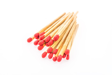 Match isolated on white background