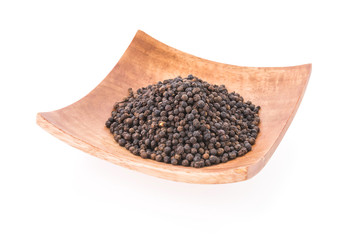 Black pepper isolated on white background