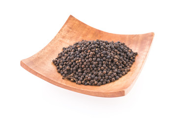 Black pepper isolated on white background