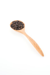 Black pepper isolated on white background