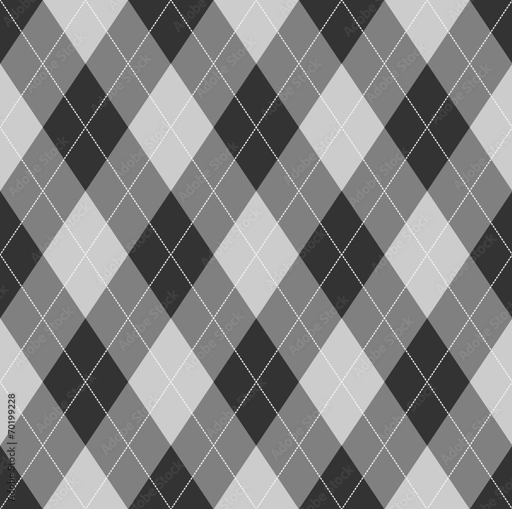 Poster seamless argyle pattern. diamond shapes background.