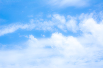 blur white cloud and blue sky background image.