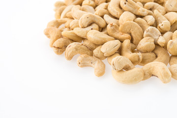 cashews isolated on white background