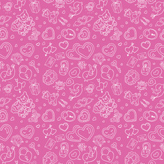 Seamless wedding patterns.