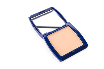 Cosmetic powder isolated on white background
