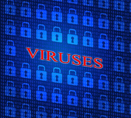 Virus Security Represents World Wide Web And Protected