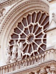 Obraz premium Retro look Notre Dame Paris