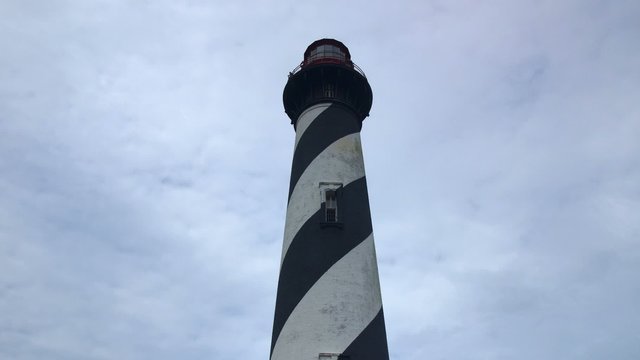 Lighthouse, time-lapse with zoomimg out
