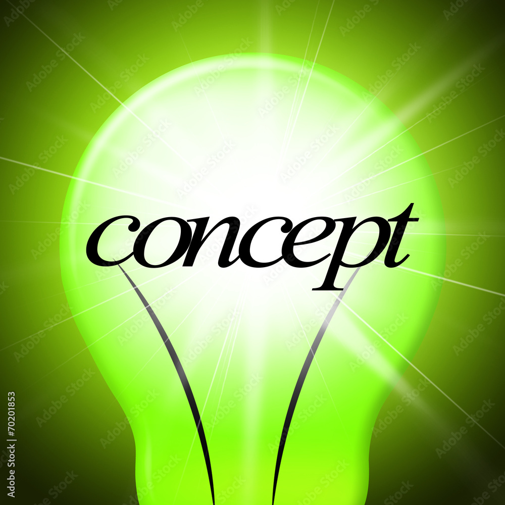 Poster concepts concept indicates thoughts invention and theory
