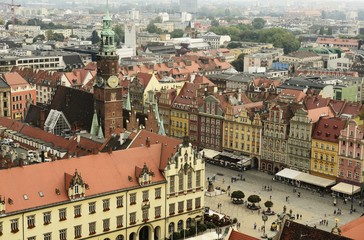 Naklejka na ściany i meble Wroclaw old town