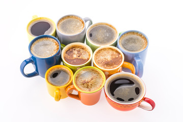 Coffee cup isolated on white background