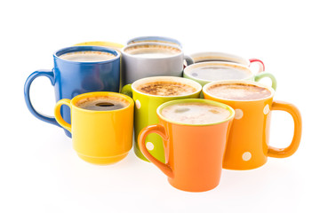 Obraz premium Coffee cup isolated on white background