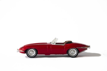 Obraz na płótnie Canvas Red Sports Car on white background