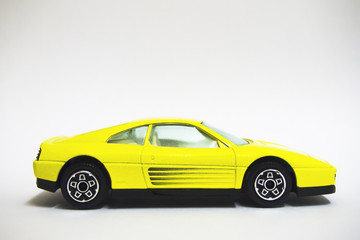 Fototapeta na wymiar Yellow Sports Car