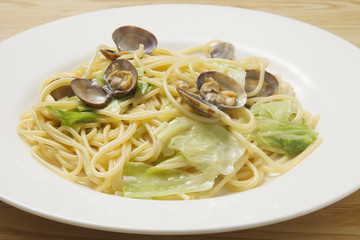 浅蜊のクリームパスタ