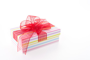 Gift box isolated on white background