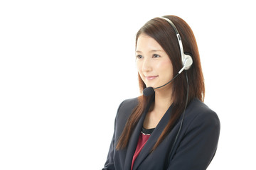 笑顔のオペレーター