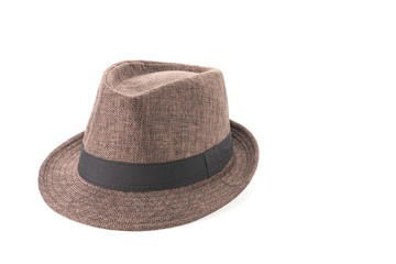 Fototapeta na wymiar Straw hat isolated on white background