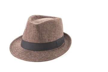 Straw hat isolated on white background