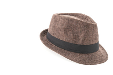 Straw hat isolated on white background